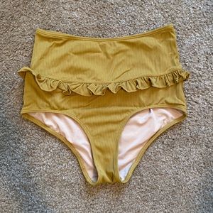 Kortni Jeane Antique Bronze Mid-Ruffle Bottoms